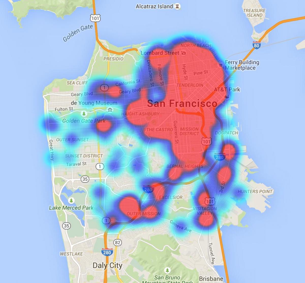 bero mapa San Francisco