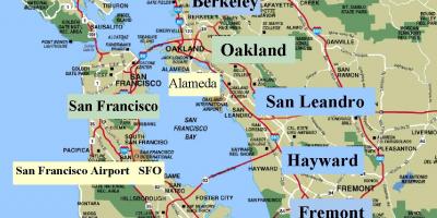 Mapa San Francisco california area