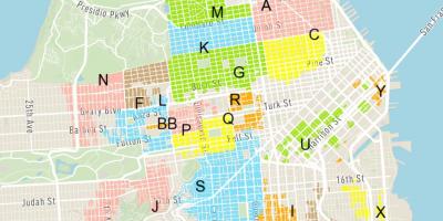 Free street parking San Francisco mapa