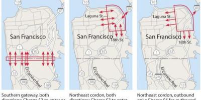 Mapa San Francisco bidesariak