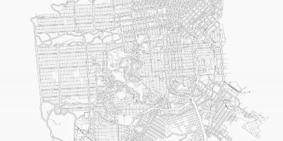 Inprimatu mapa San Francisco