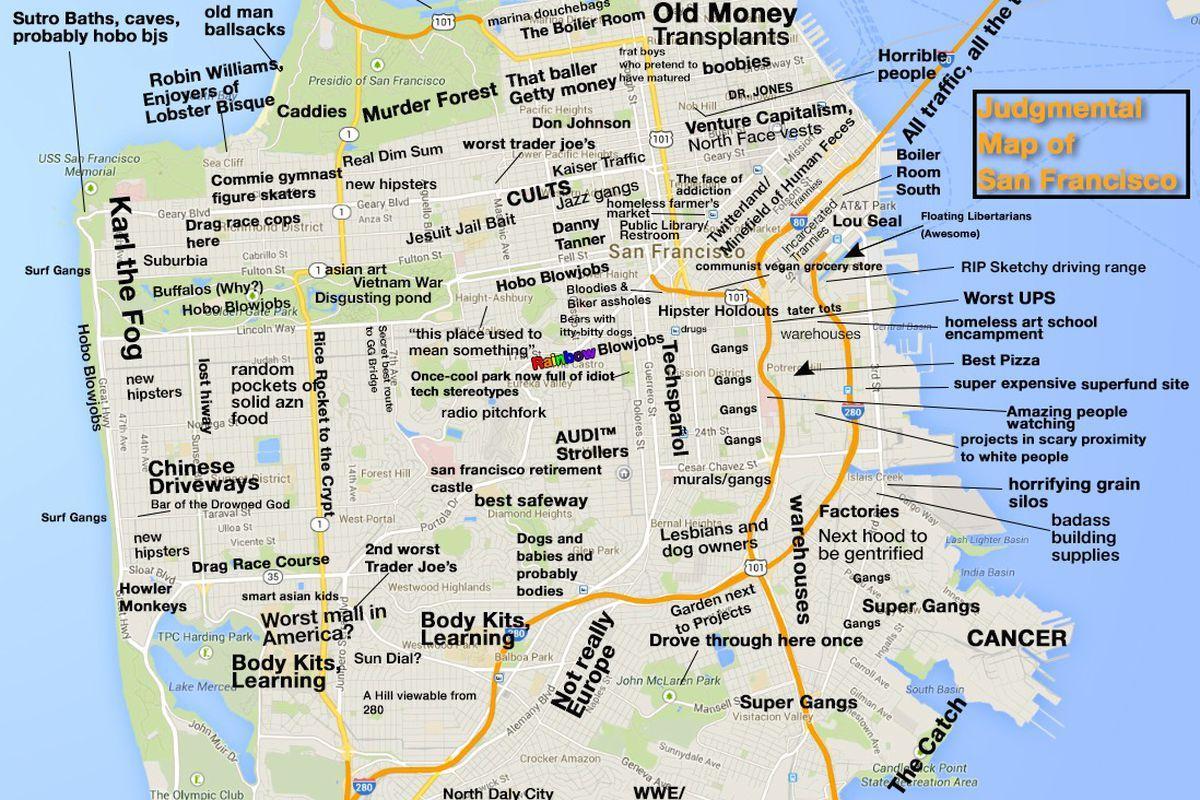 Mapa judgmental San Francisco