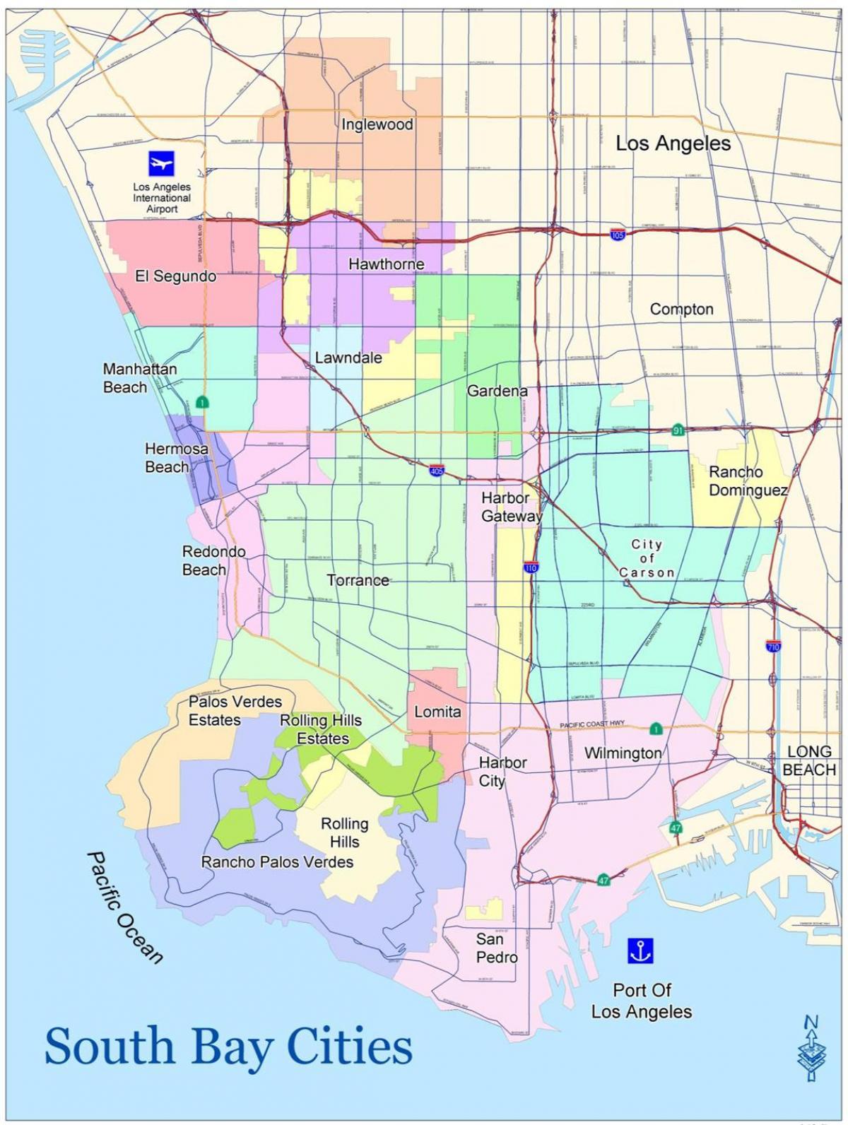 Mapa south bay area ca