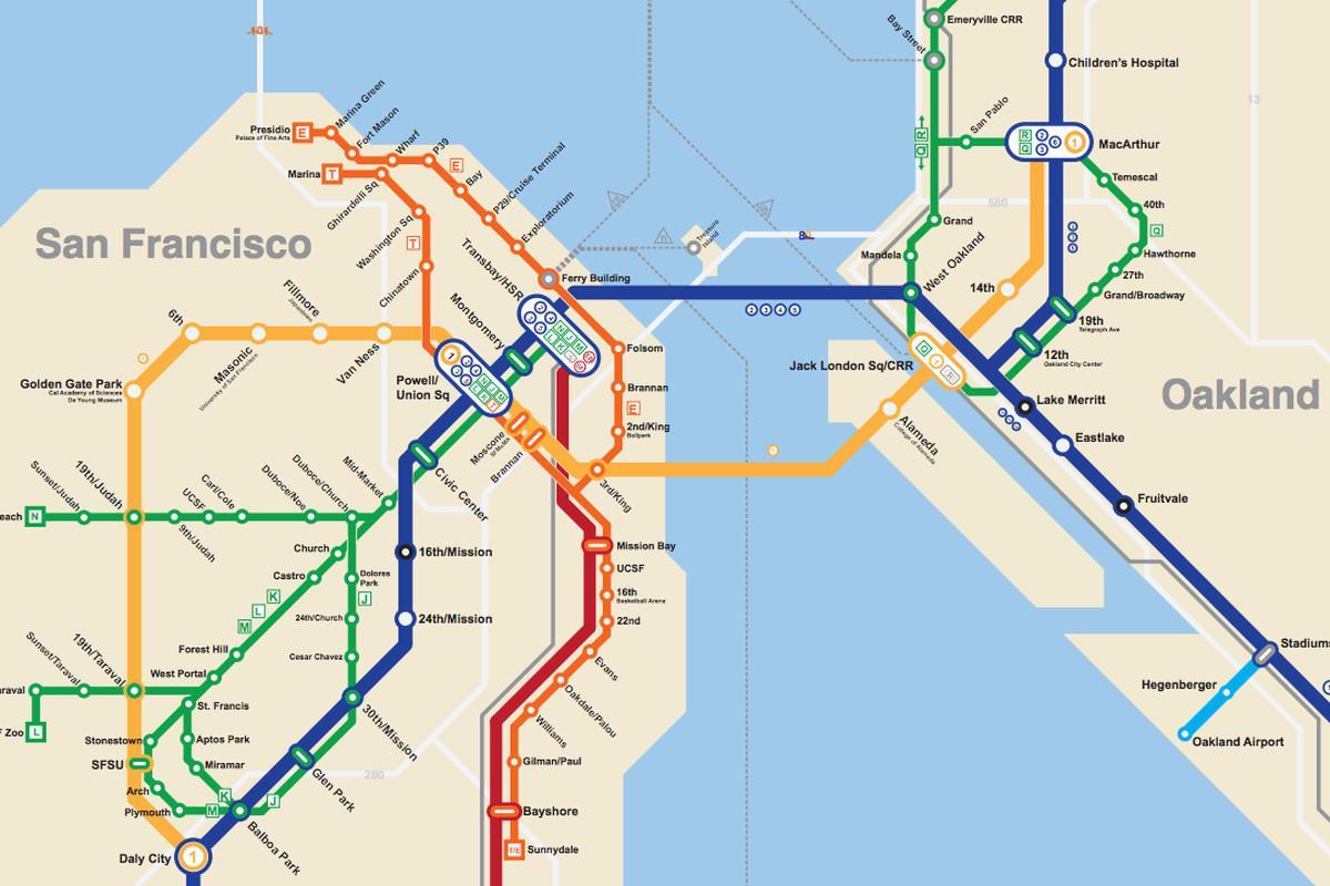 San Francisco lurpeko mapa