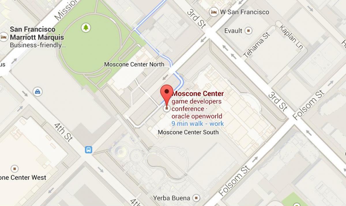 Mapa moscone center San Francisco