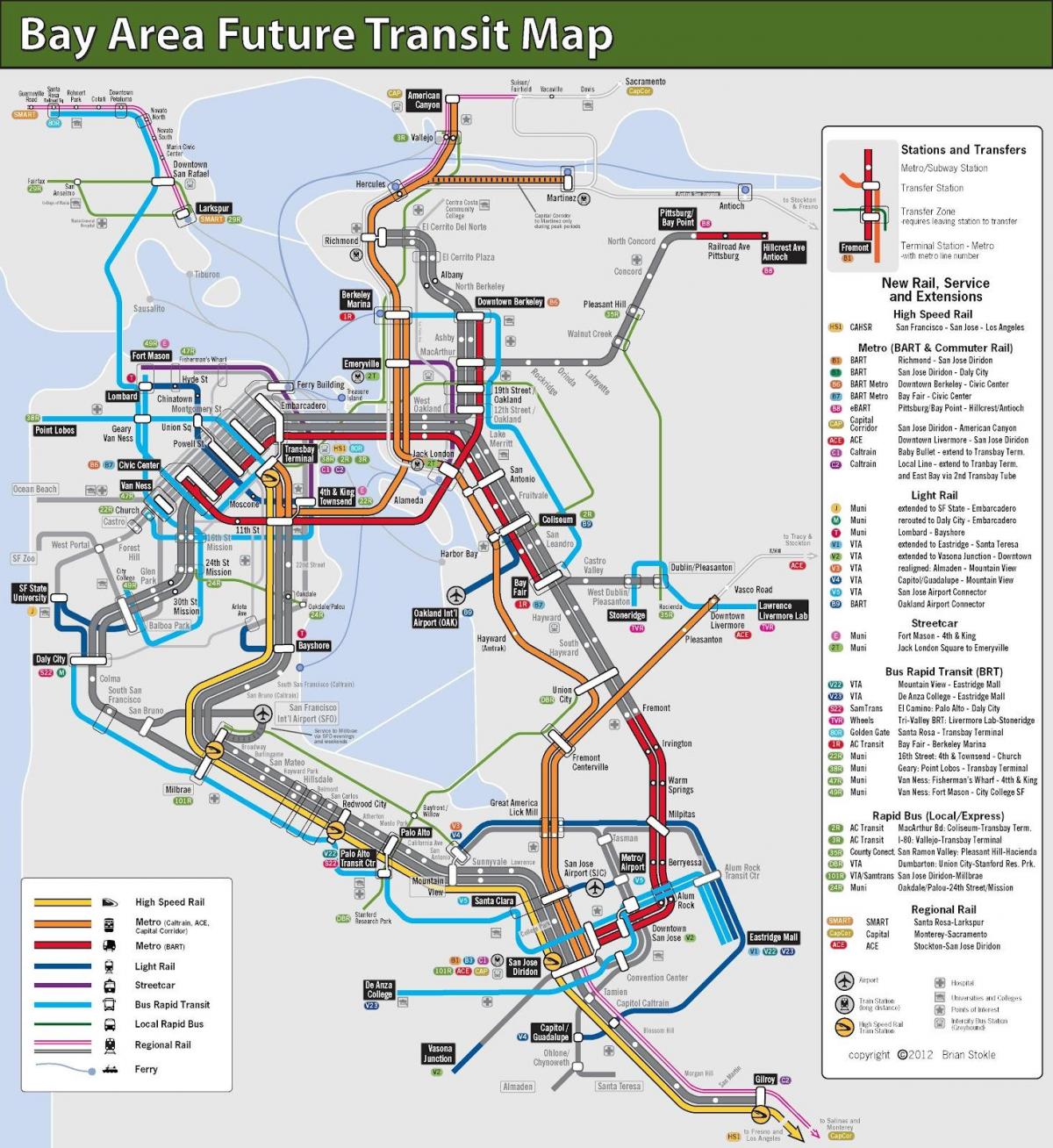 San Francisco masa transito mapa