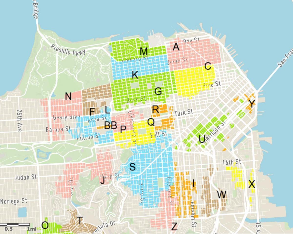 free street parking San Francisco mapa