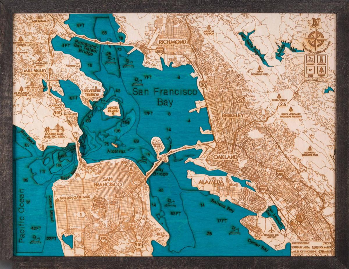 Mapa San Francisco egurra