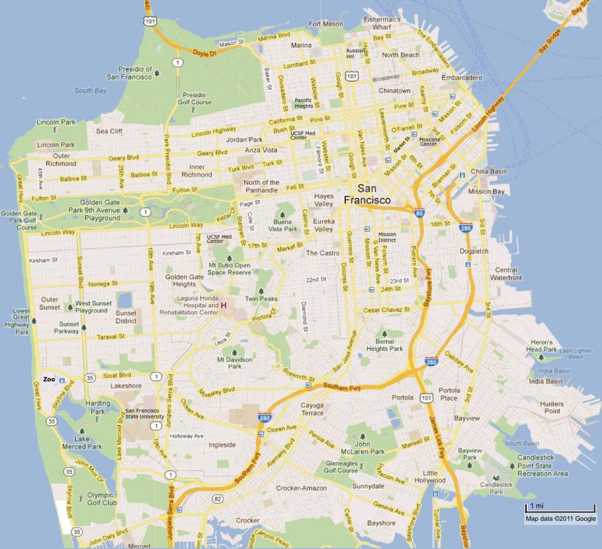 San Francisco toki mapa
