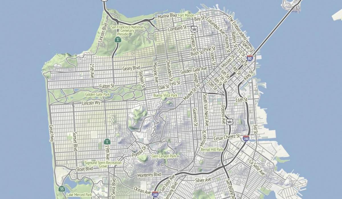 Mapa San Francisco lur