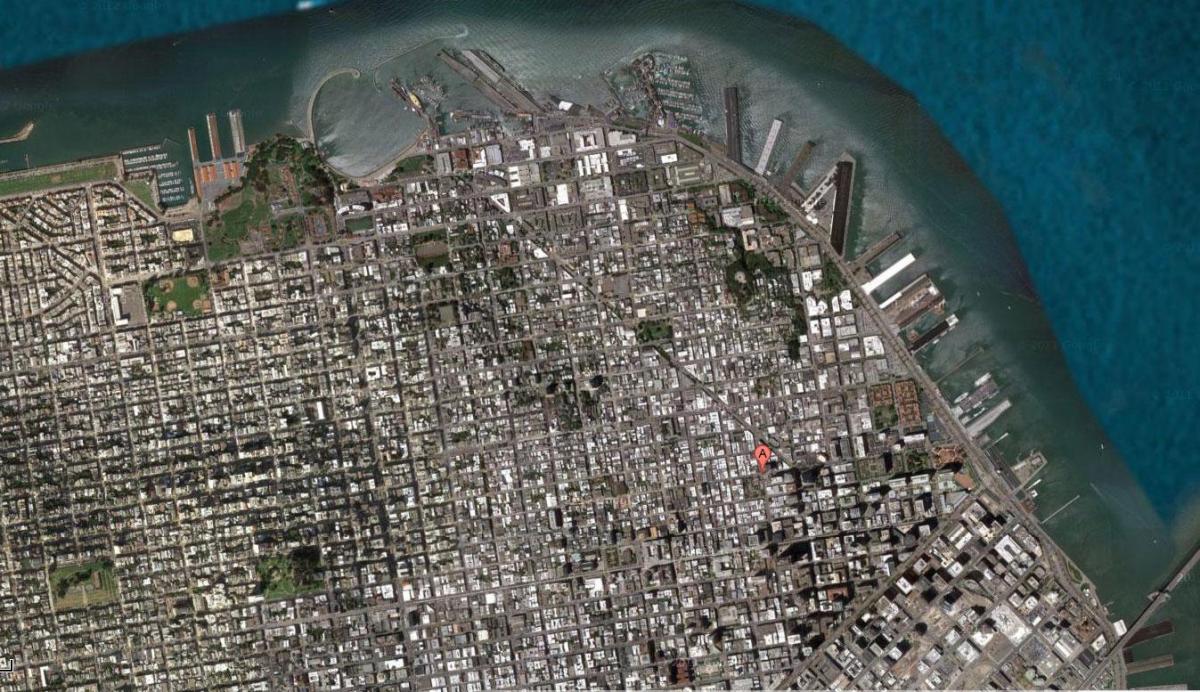 Mapa San Francisco satelite