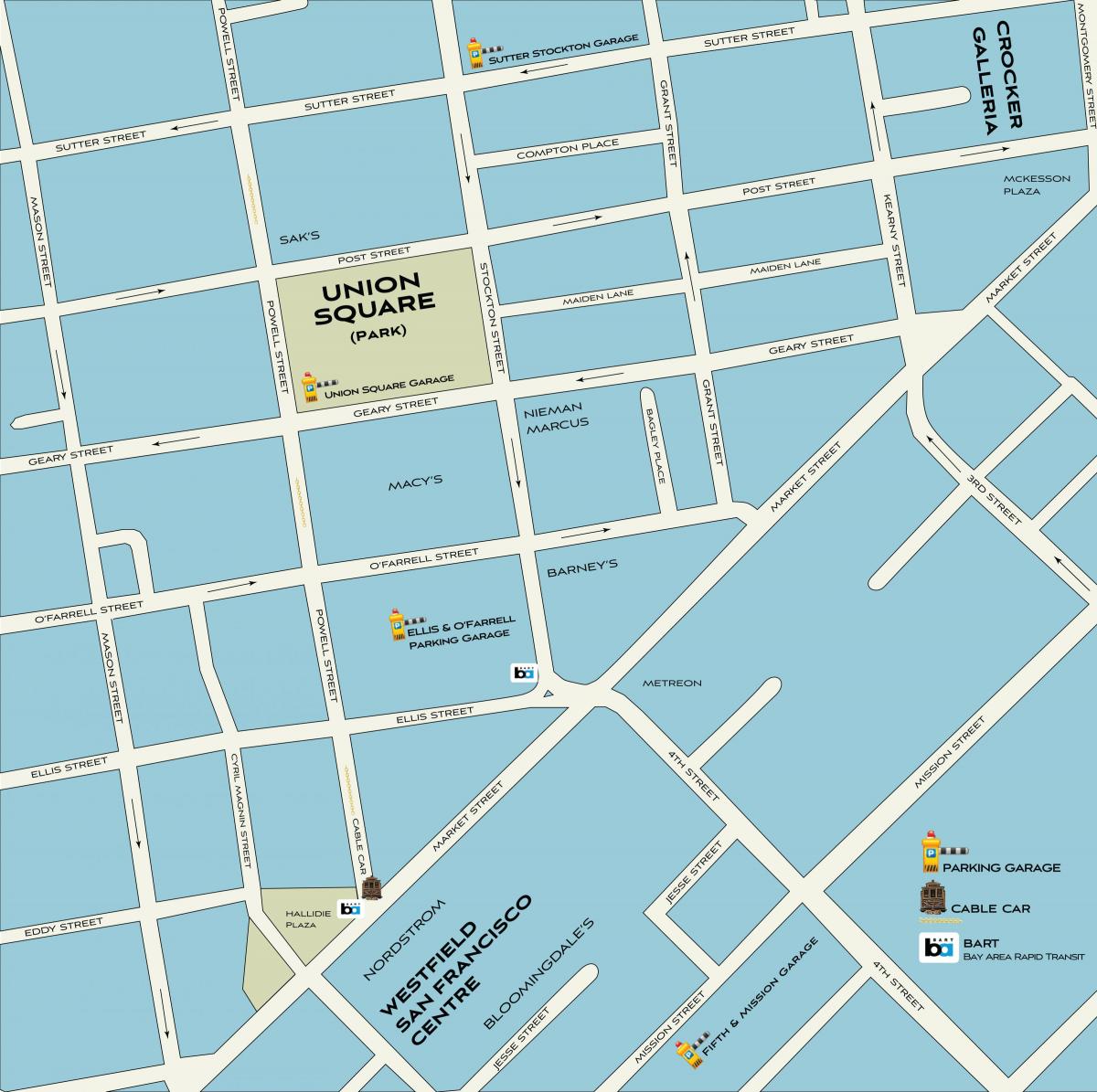 San Francisco erosketak mapa