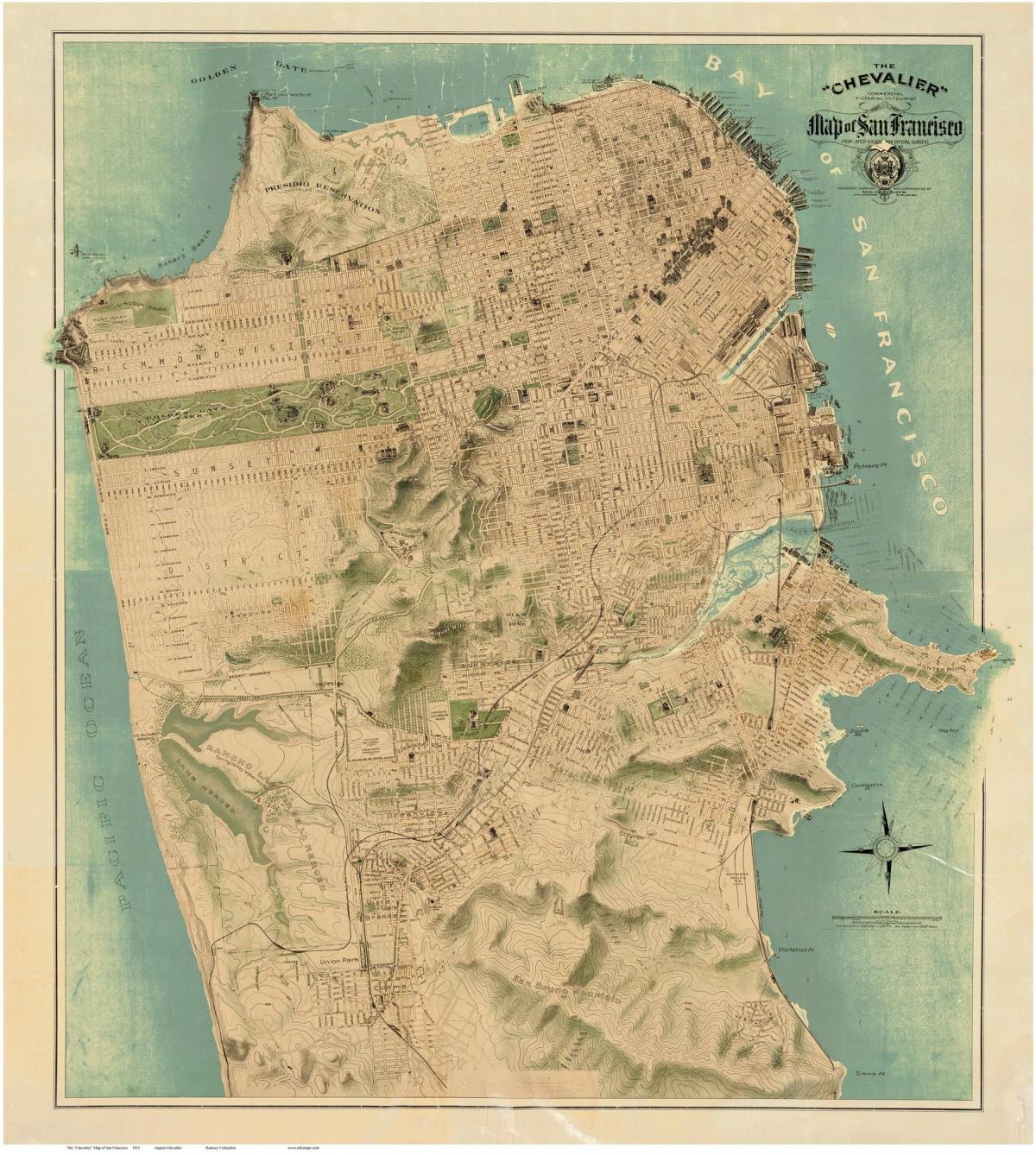 Mapa zaharra, San Frantzisko 