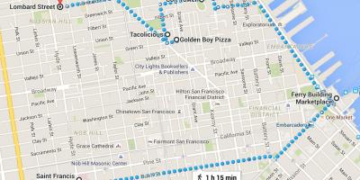 San Francisco chinatown walking tour mapa