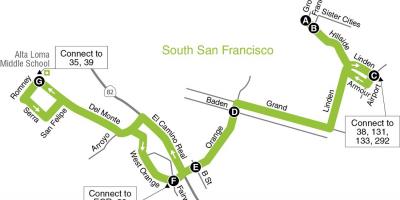 Mapa San Francisco eskolak oinarrizko