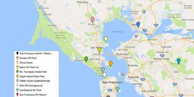 San Francisco azpimarratzen mapa