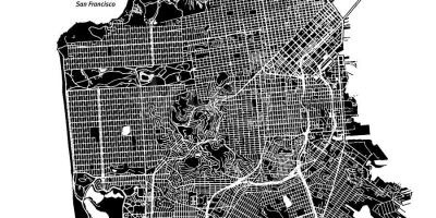 Mapa San Francisco-bektorea