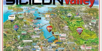 Silicon valley-eremua mapa